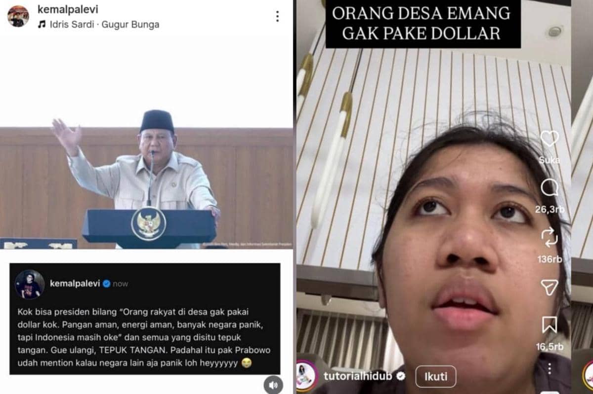 Artis-Influencer Ikut Kritisi Pernyataan Prabowo soal Rupiah Anjlok