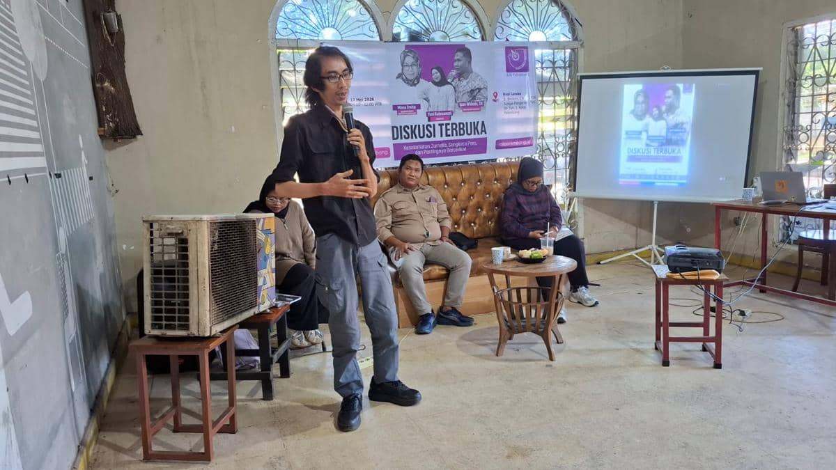 Ketua Aliansi Jurnalis Independen Palembang, RM Resha A Usman 
