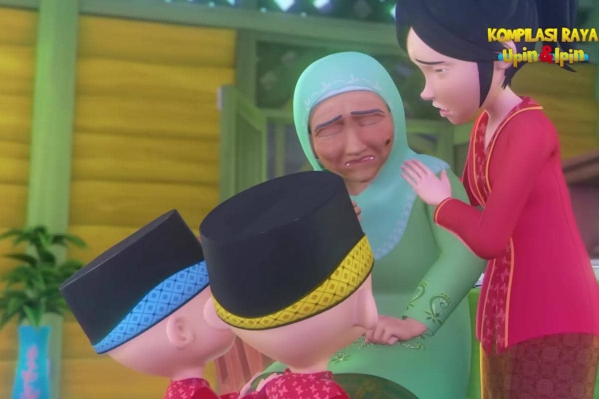 5 Momen Opah Sedih Saat Teringat Orang Tua Upin & Ipin