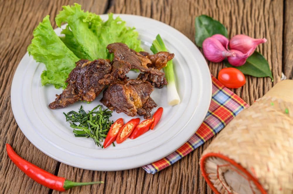 ilustrasi kambing goreng 