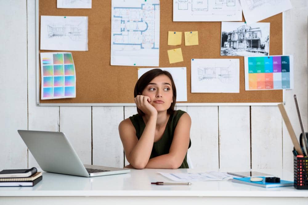 ilustrasi perempuan overthinking