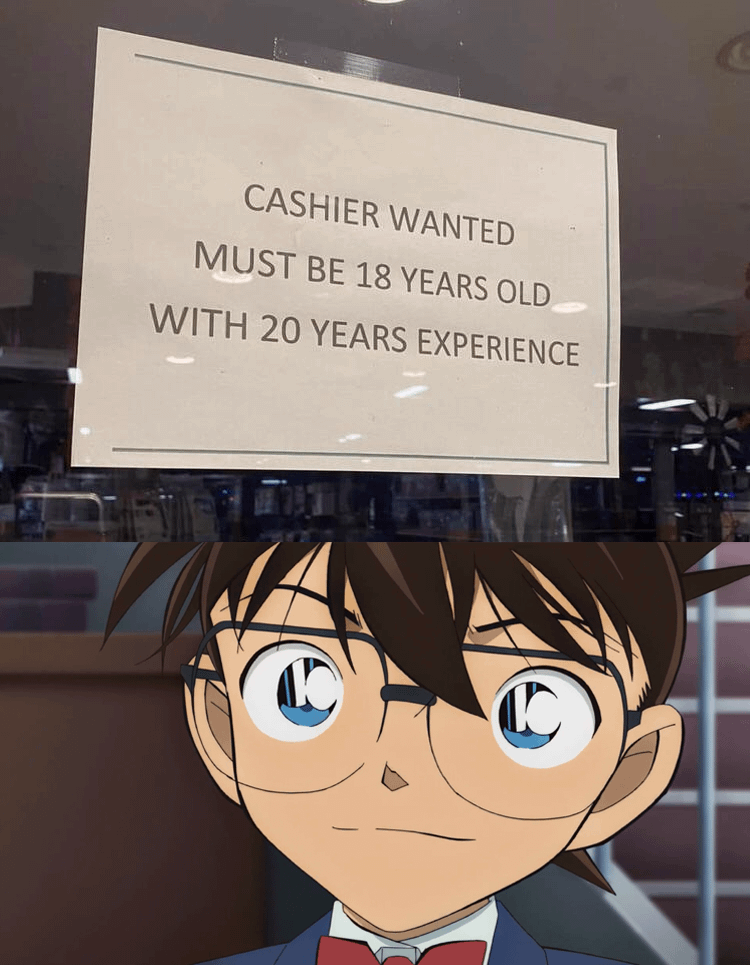 meme anime tentang melamar kerja
