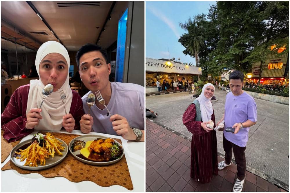 10 Potret Nycta Gina dan Kinos Kulineran di Blok M, Happy!