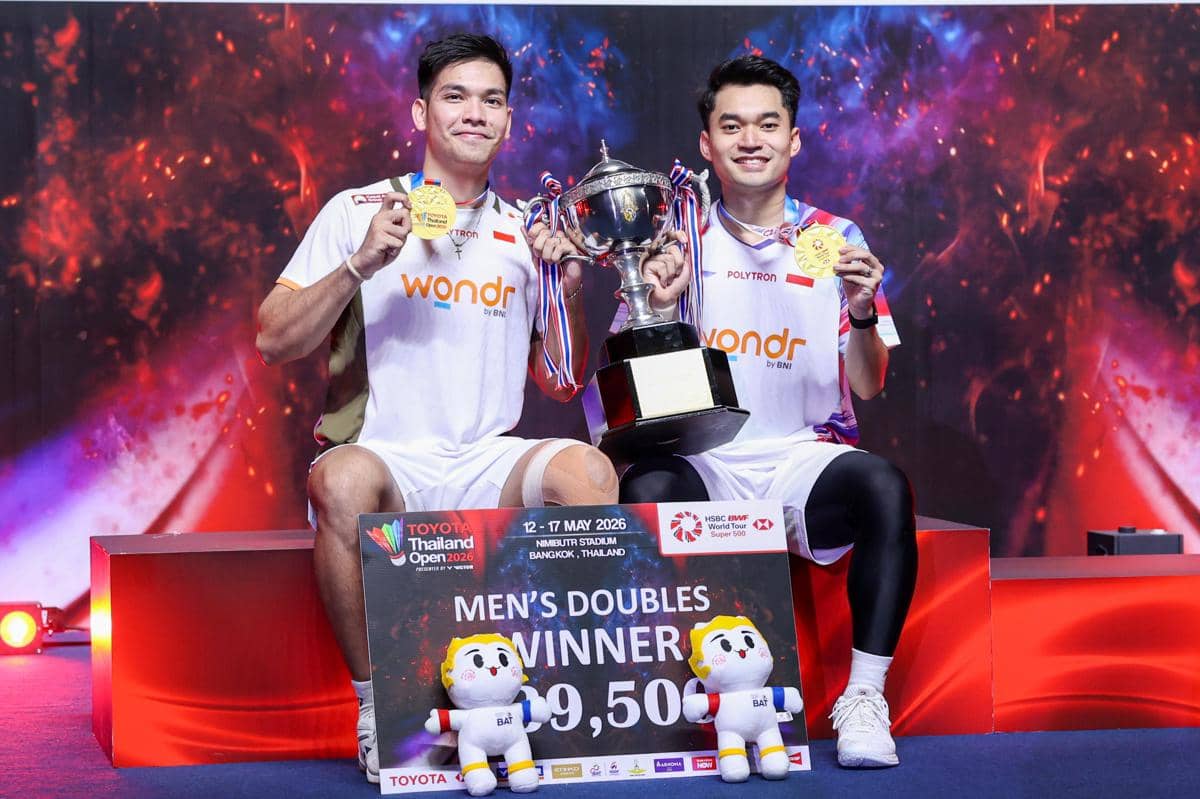 Daftar Juara Thailand Open 2026, Indonesia Akhirnya Sabet Trofi
