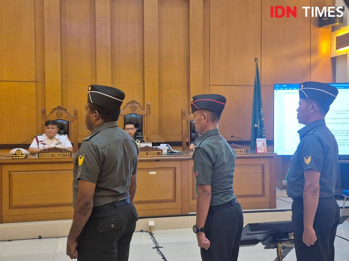 3 TNI Pembunuh Kepala Cabang BRI Dituntut Bui 4-12 Tahun dan Pemecatan
