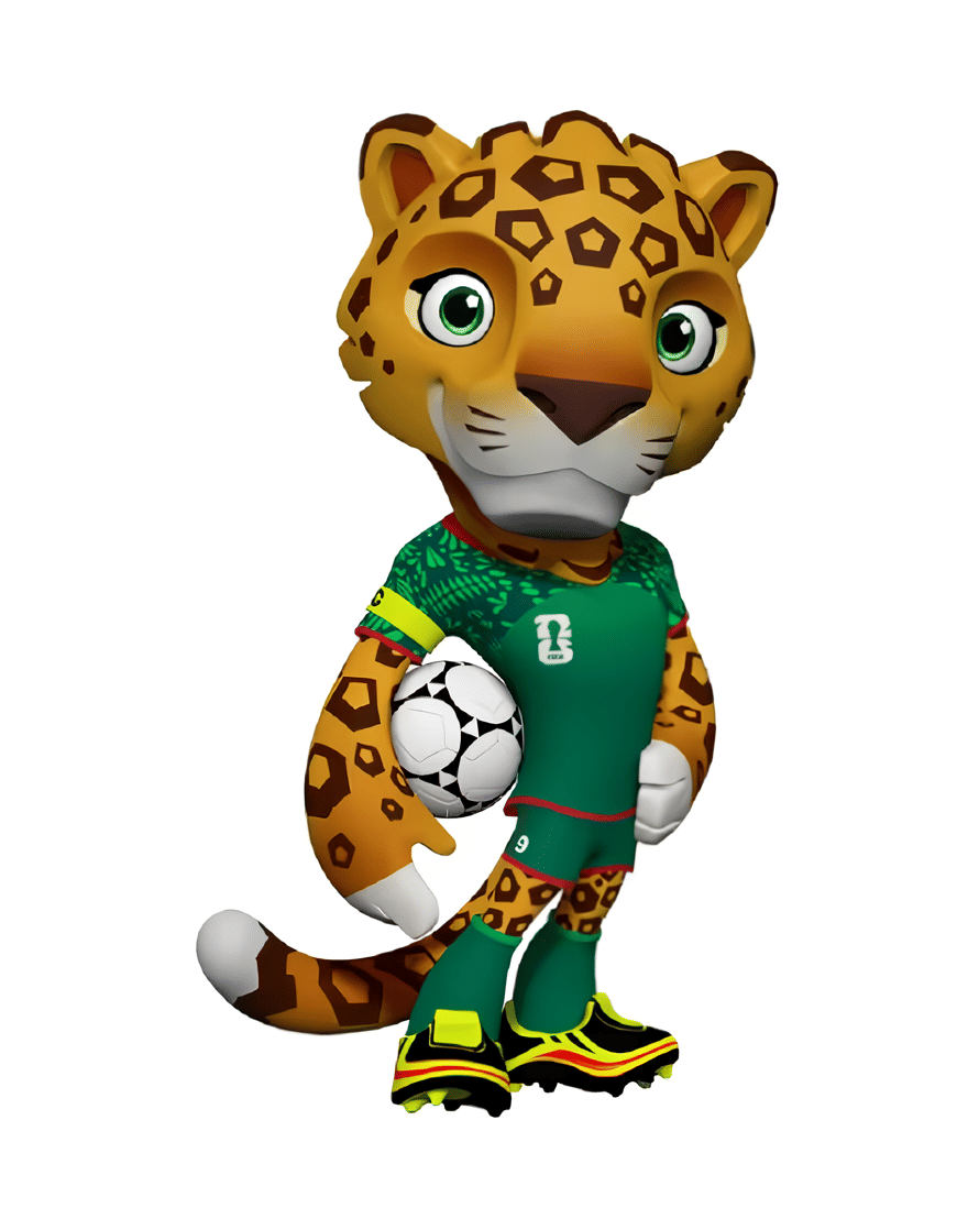 Zayu the Jaguar salah satu maskot Piala Dunia 2026