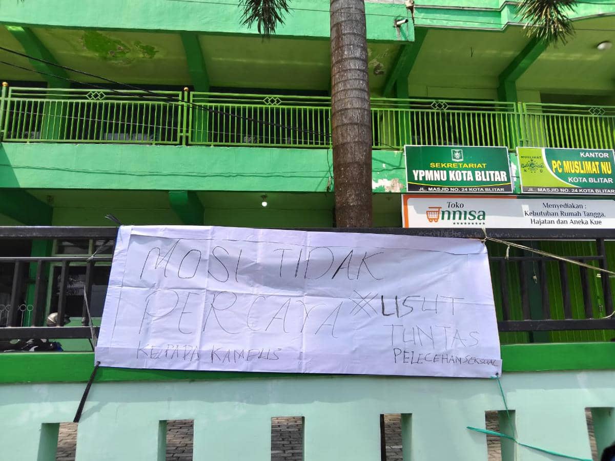 Mahasiswa UNU Blitar Nilai Penanganan Kasus Kekerasan Seksual Lamban 