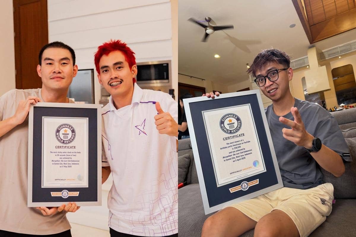 Aloy dan Tierison Pecahkan 2 Guinness World Records selama Marapthon
