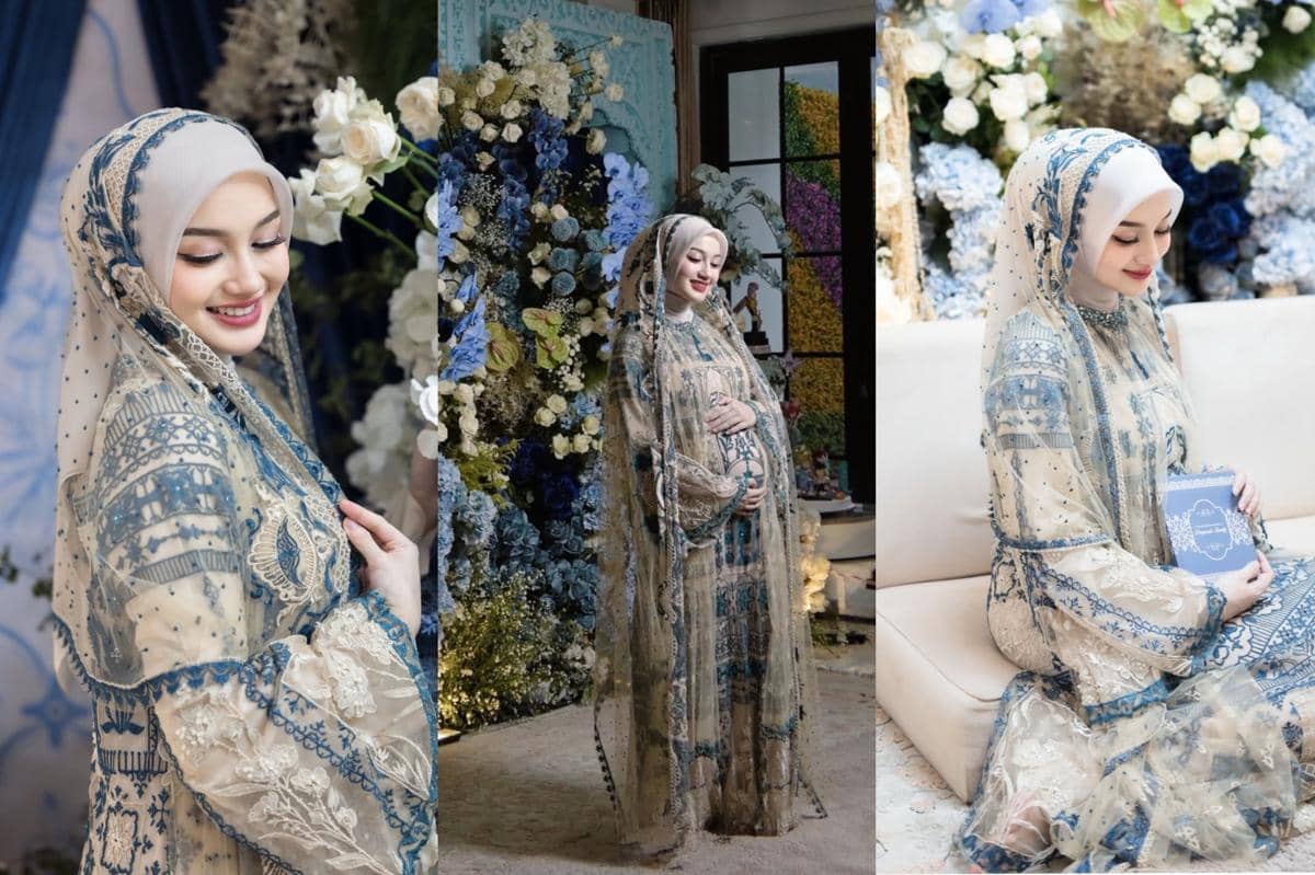 8 Ide Gaya Busana, Makeup, dan Dekorasi Tujuh Bulanan Nanda Arsyinta