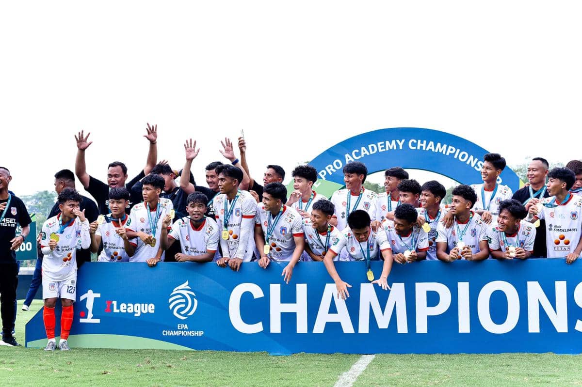 Tim Sumsel United U-19 saat mengikuti kompetisi Elite Pro Academy (EPA) Championship dan keluar sebagai juara