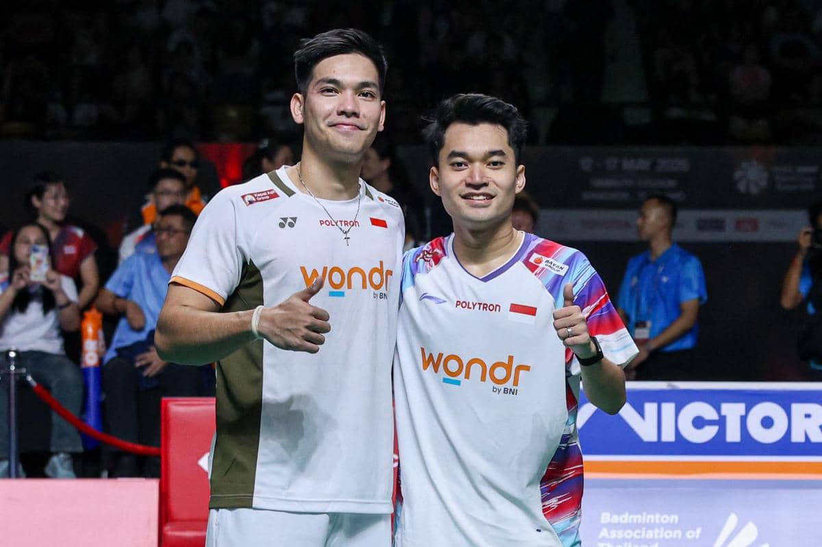 Leo Rolly Carnando/Daniel Marthin di laga final BWF Super 500 Thailand Open 2026 (dok.PP PBSI)