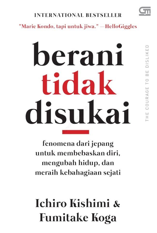Cover buku "Berani Tidak Disukai" (foto via Gramedia)