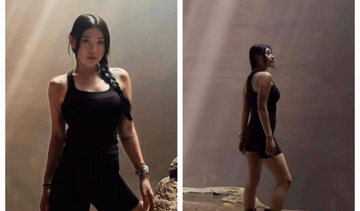 9 Potret Wendy Walters di Gua Jomblang, Gelap Bak Adegan Film