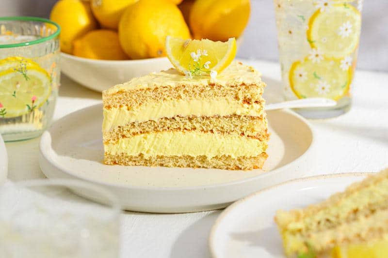 ilustrasi yogurt lemon cake