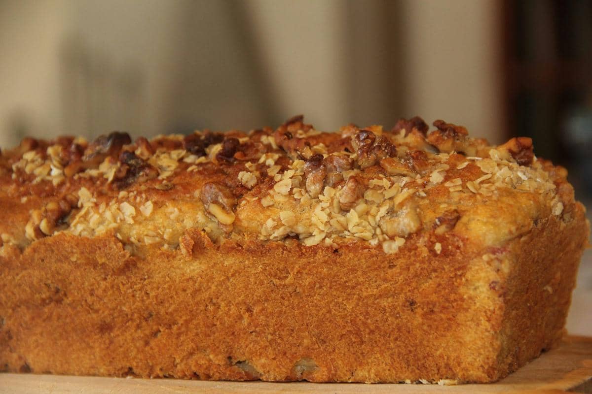 ilustrasi banana oat cake