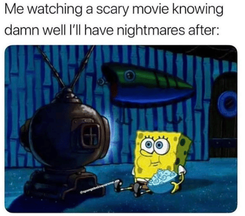 meme SpongeBob tentang momen yang bikin frustasi