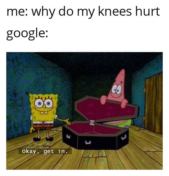 meme SpongeBob tentang kesehatan
