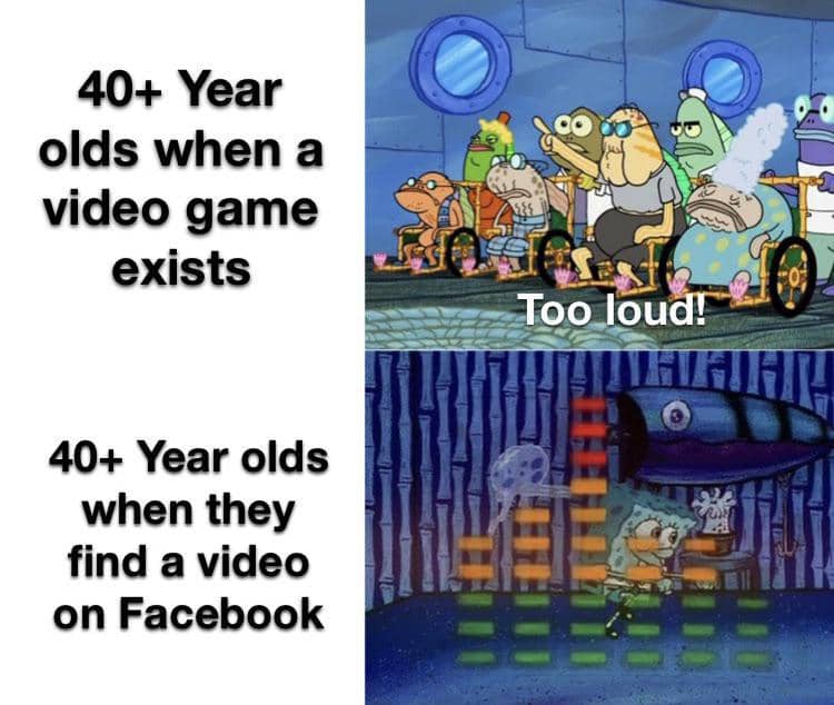 meme SpongeBob tentang momen yang bikin frustasi