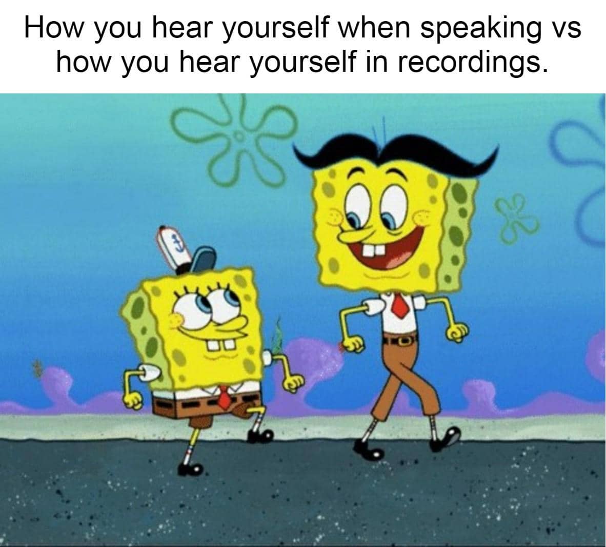 meme SpongeBob tentang momen yang bikin frustasi