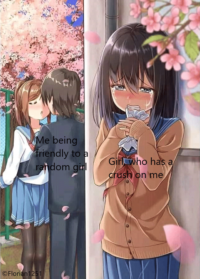 meme anime tentang nasib jadi lajang