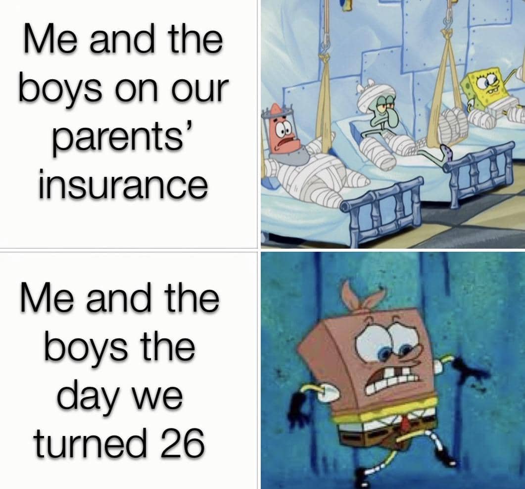meme SpongeBob tentang kesehatan