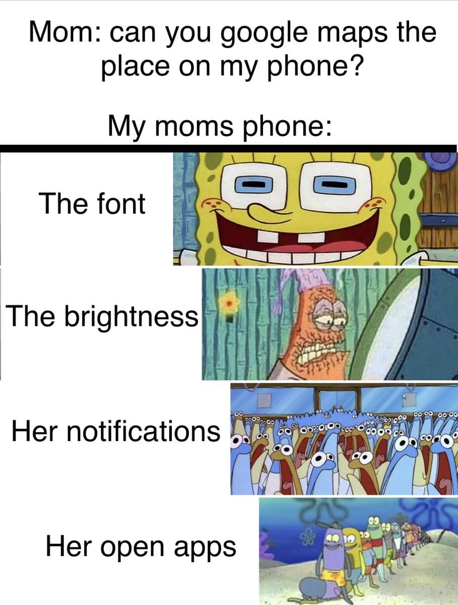 meme SpongeBob tentang momen yang bikin frustasi