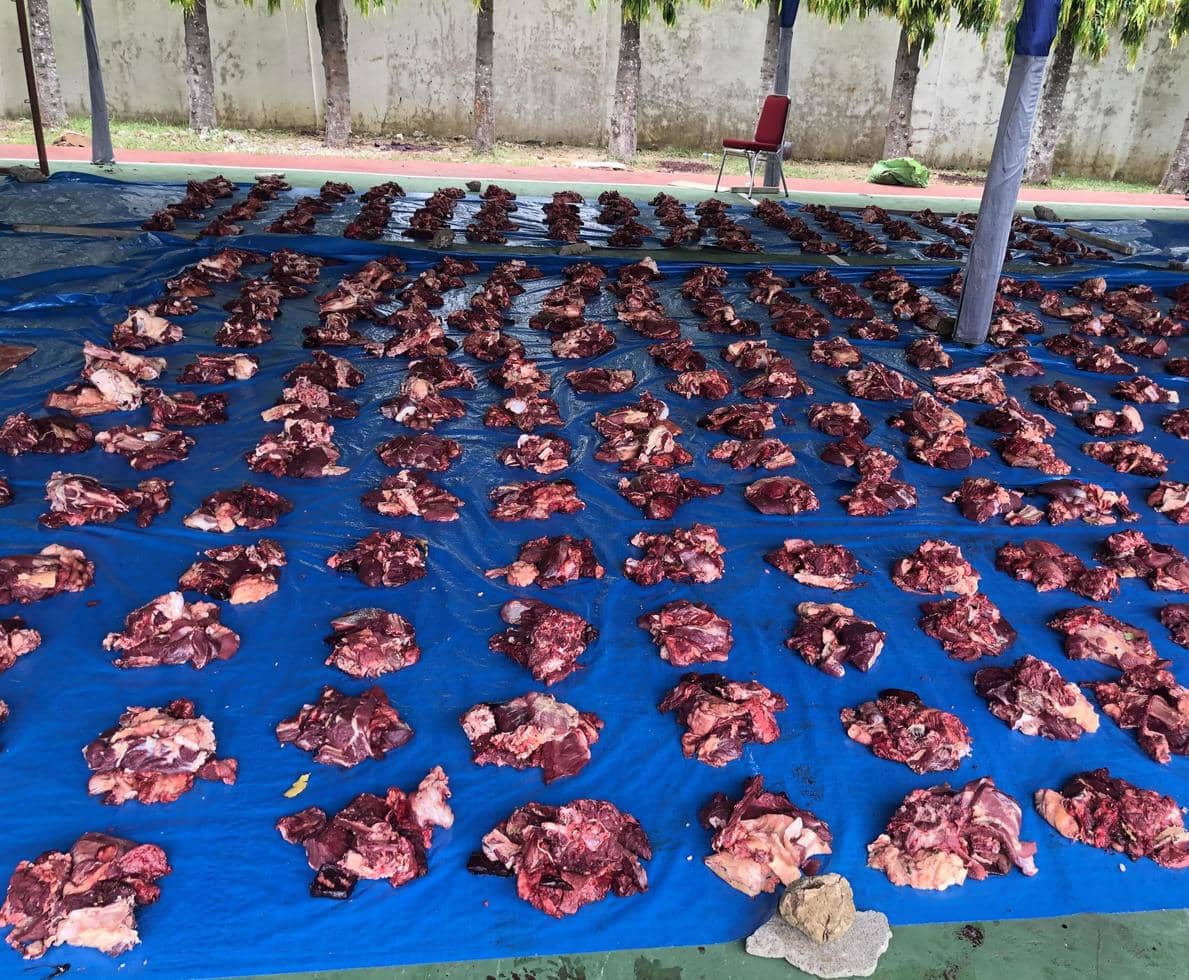 ilustrasi pembagian daging