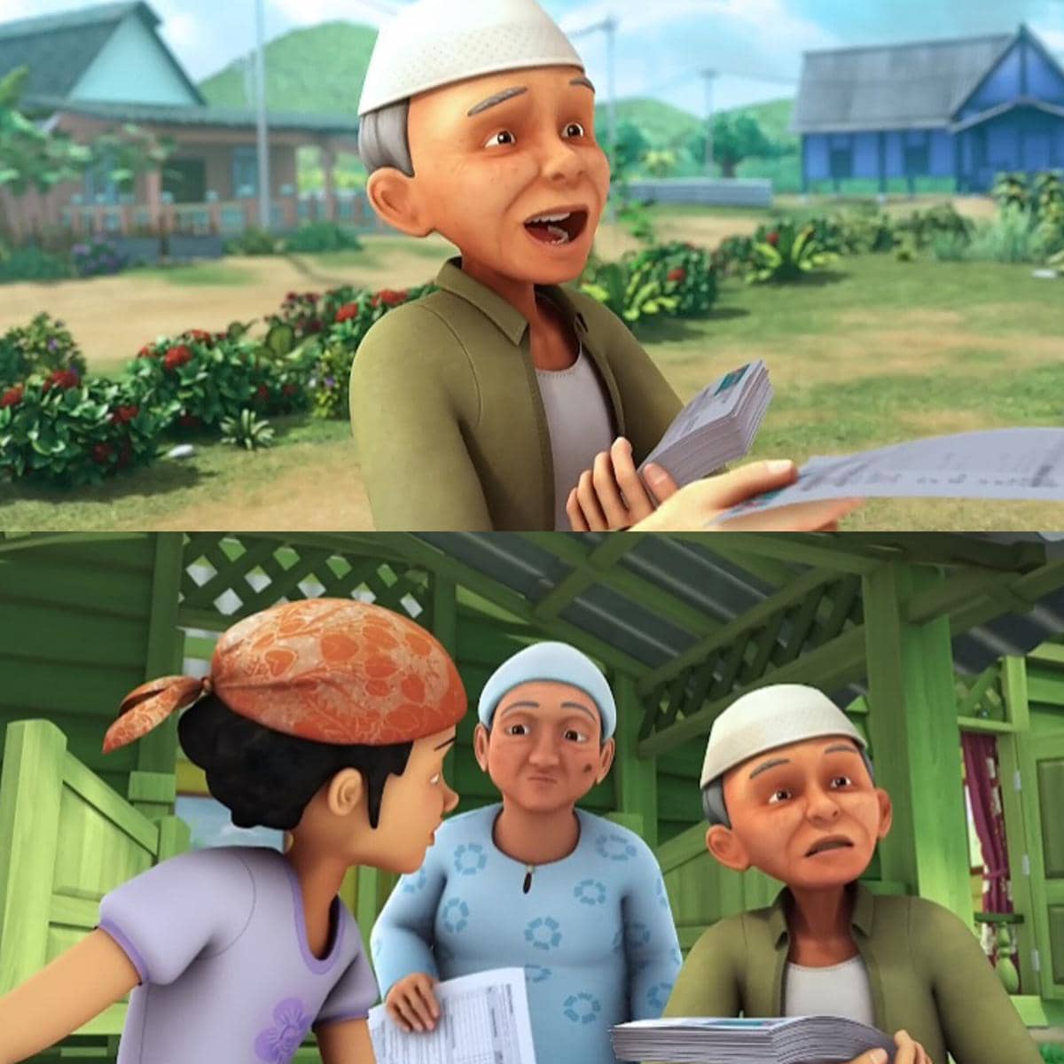 cuplikan Upin & Ipin episode Amal Jariah
