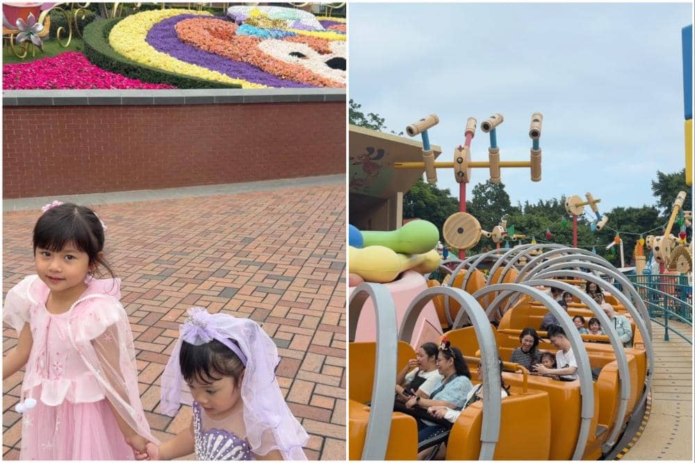 10 Potret Winona Willy Ajak Dua Anaknya Main di Disneyland Hong Kong