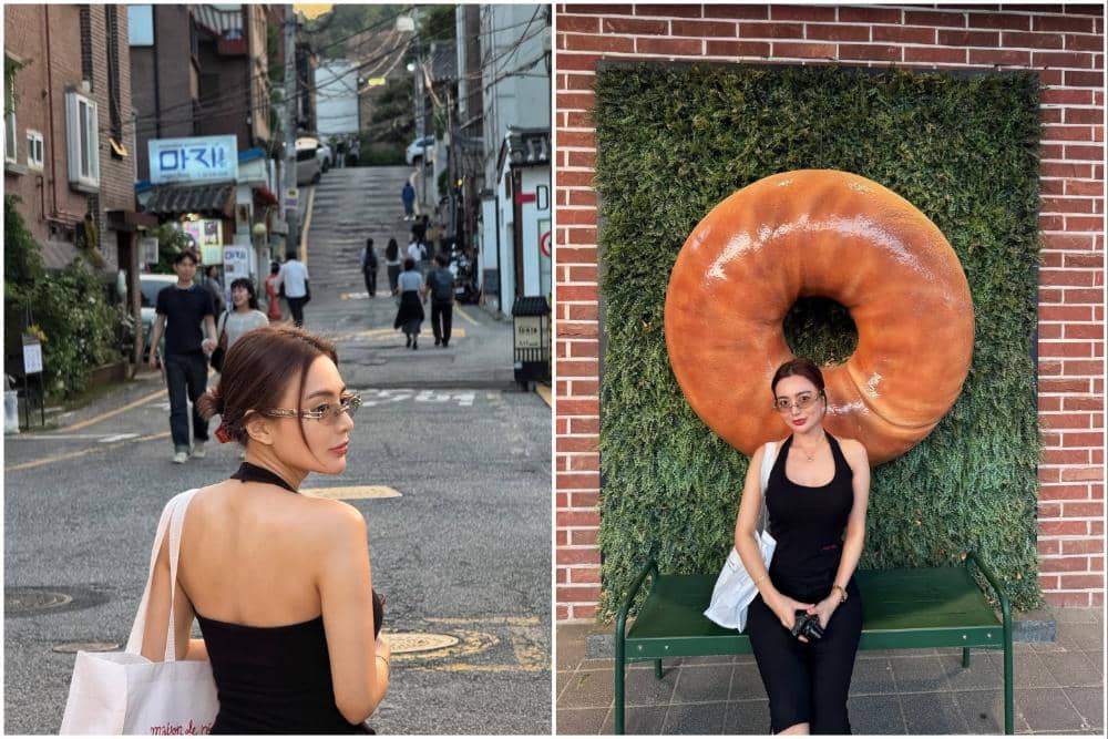 8 Potret Wika Salim Jalan-jalan di Kawasan Seochon, Seoul
