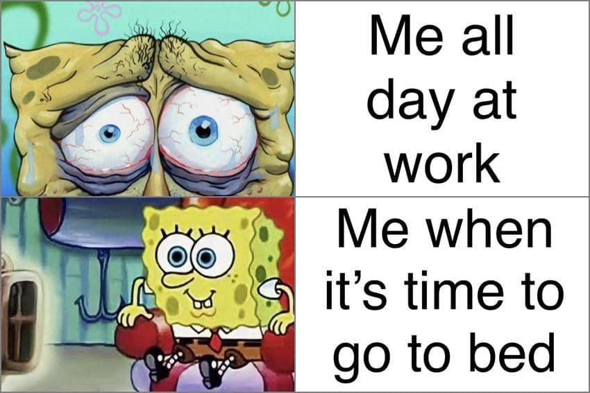 8 Meme SpongeBob tentang Momen yang Bikin Frustasi, Pusing!