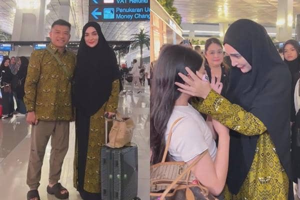 7 Potret Ashanty dan Anang Berangkat Haji, Nangis Berpisah dari Anak