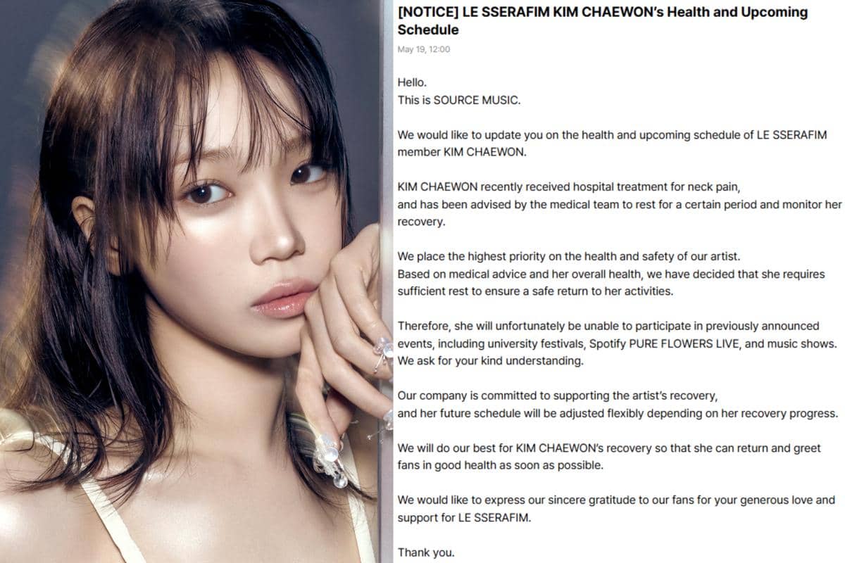 Chaewon Cidera, Gimana Nasib Comeback LE SSERAFIM?