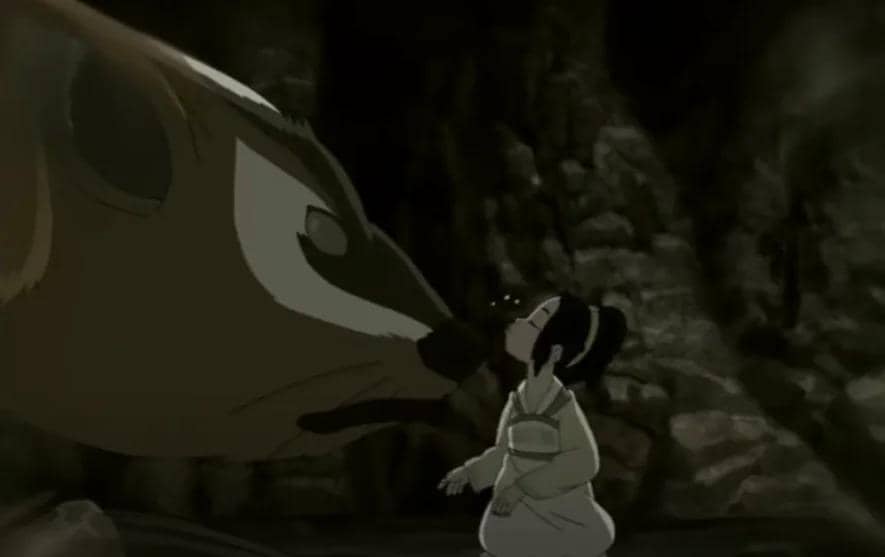 Toph Beifong dan Badgermole Avatar The Last Airbender.jpg