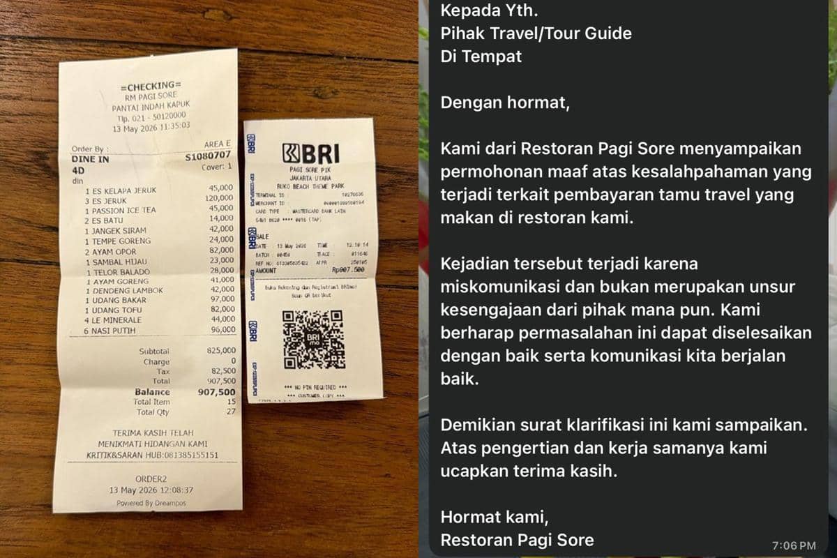 Kronologi Turis Malaysia Dituding Tak Bayar Makanan di Pagi Sore PIK