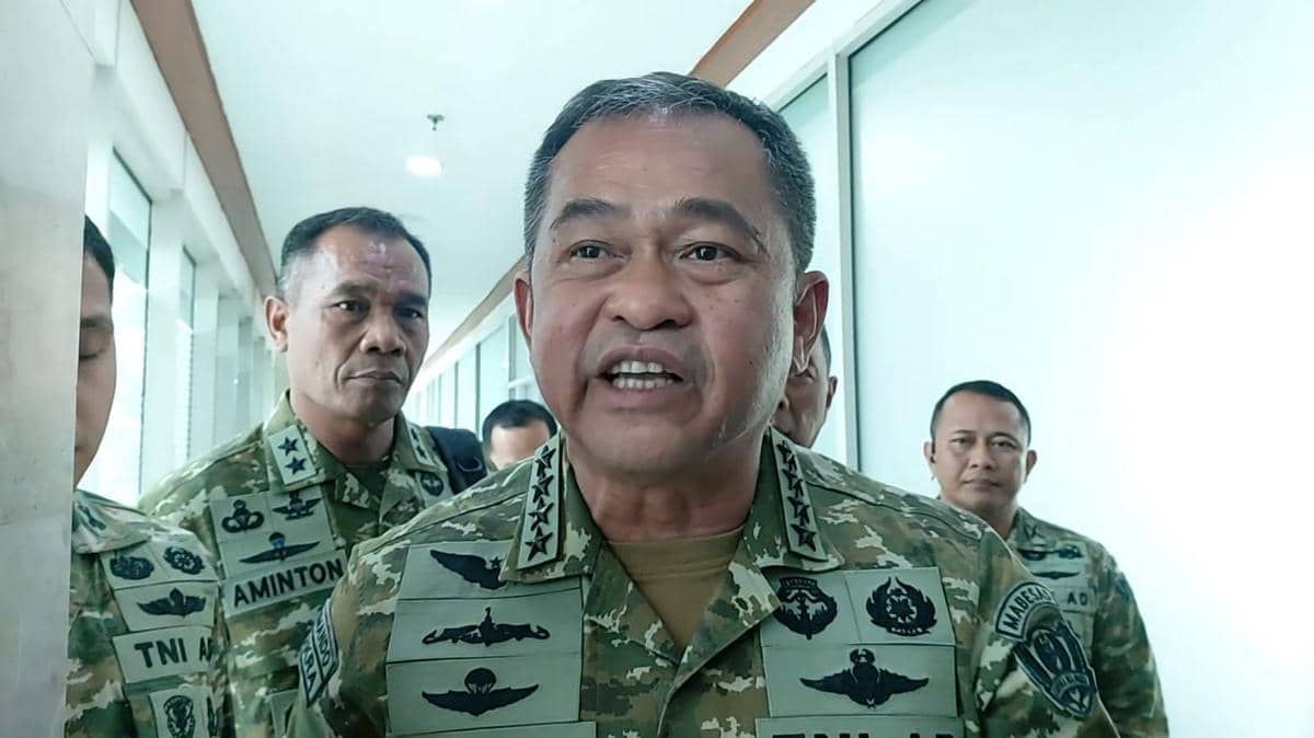 Kepala Staf Angkatan Darat (KSAD) Jenderal Maruli Simanjuntak di Gedung DPR RI, Jakarta, Selasa (19/5/2026).
