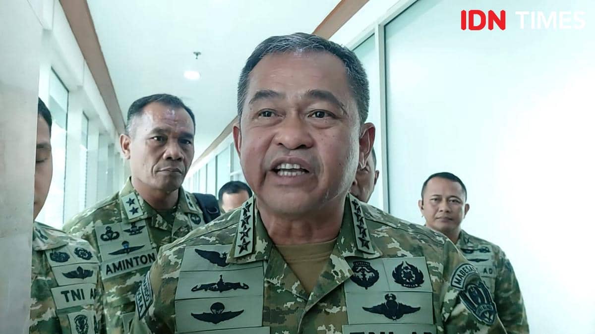 Kepala Staf Angkatan Darat (KSAD) Jenderal Maruli Simanjuntak di Gedung DPR RI, Jakarta, Selasa (19/5/2026).