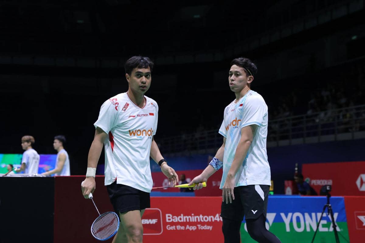 Muhammad Rian Ardianto/Rahmat Hidayat kandas di 32 besar Malaysia Masters 2026 (dok.PP PBSI)