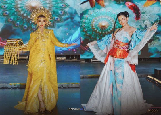 Pesona Finalis di Sesi Kostum Nasional Miss Aura International 2026, Indonesia Stunning!