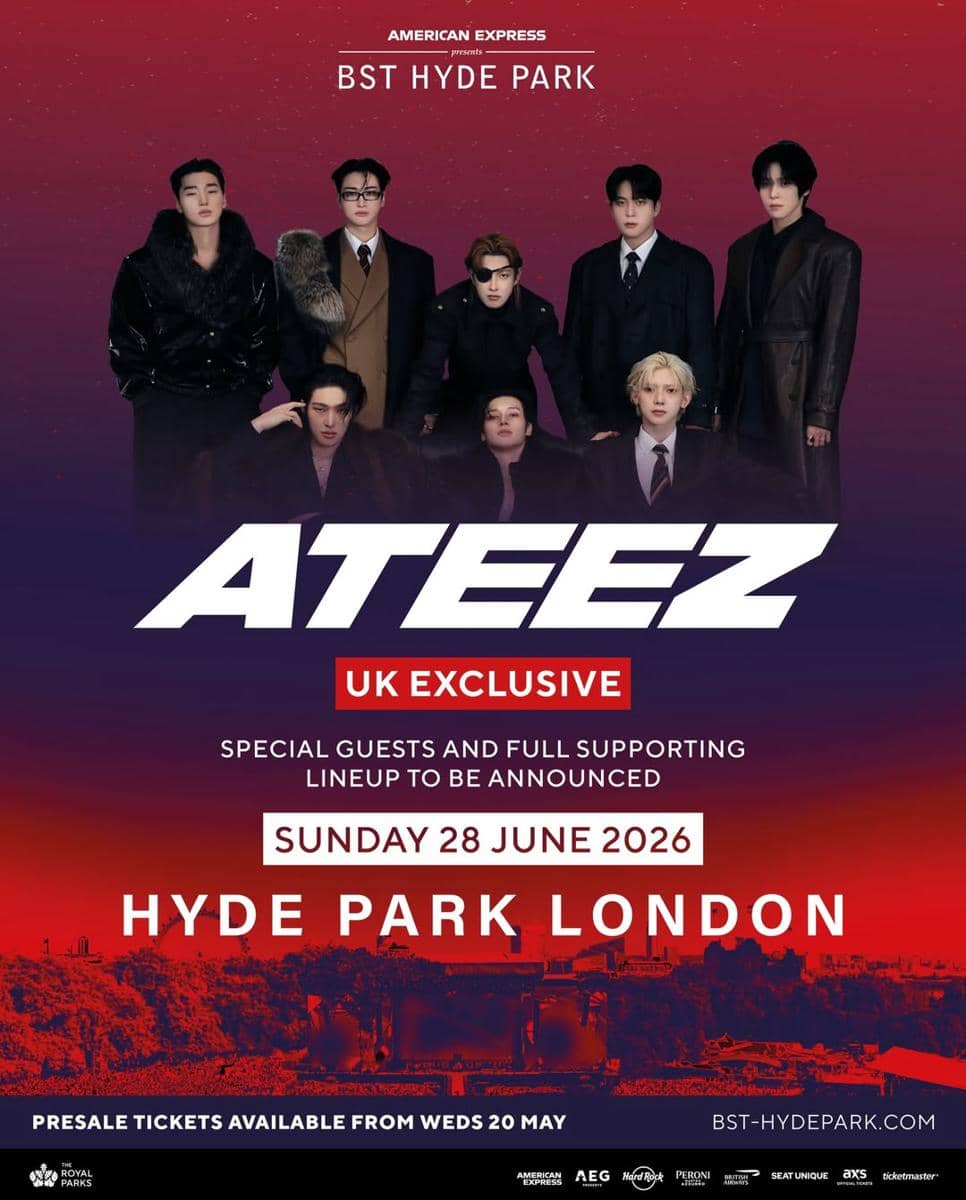 ATEEZ bakal tampil di BST Hyde Park 2026