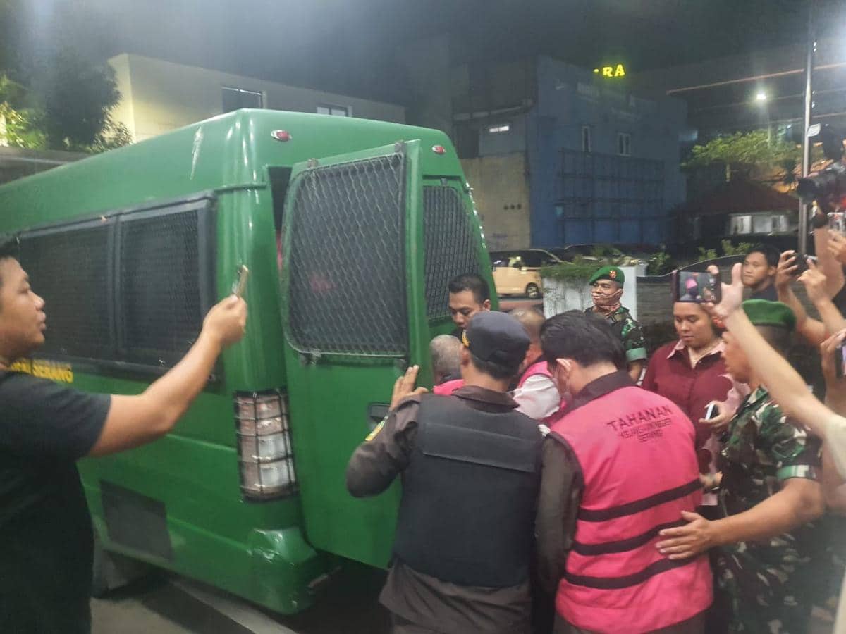 Penahanan petinggi pejabat BPN Kota Serang (Dok. Khaerul Anwar)