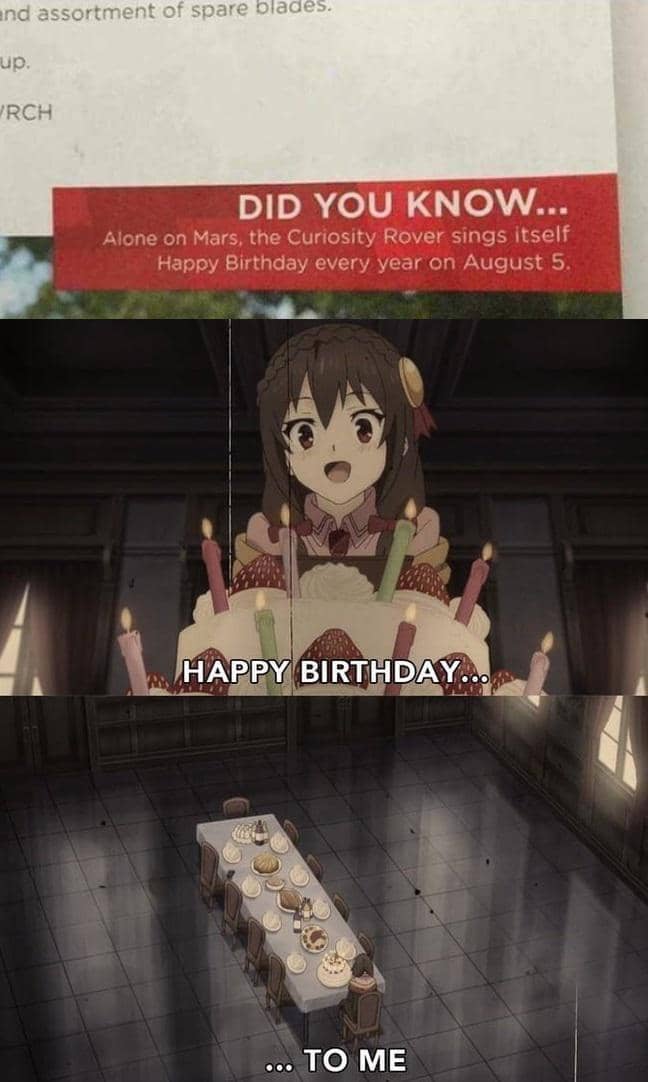 meme anime tentang kesepian