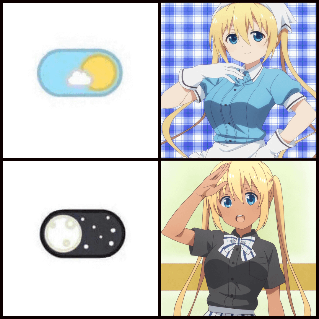 meme anime karakter berkulit gelap