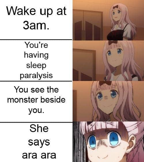 meme anime tentang ketindihan