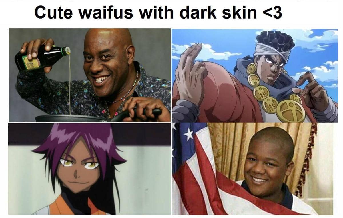 8 Meme Karakter Anime Berkulit Gelap, Favorit Banyak Wibu?