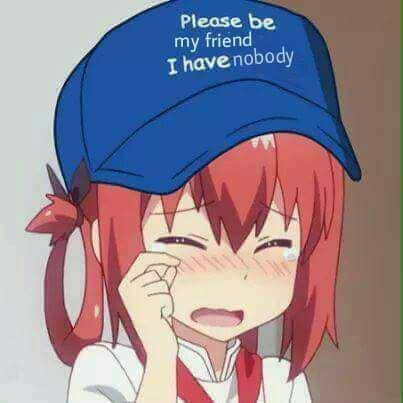 meme anime tentang kesepian