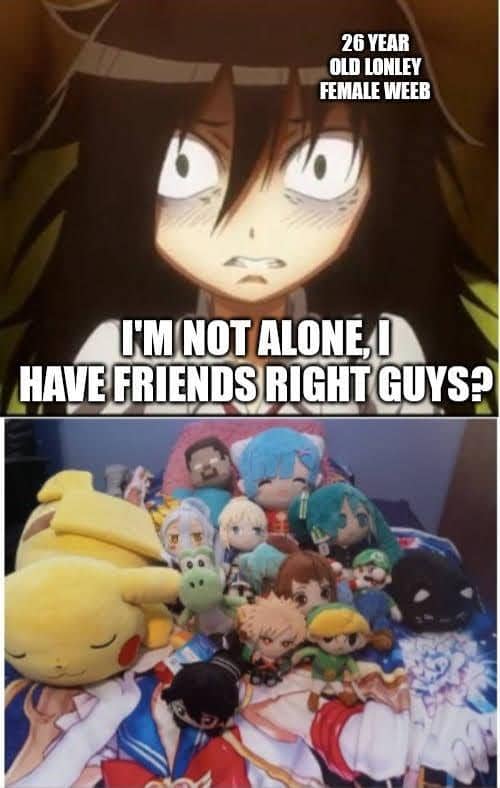 meme anime tentang kesepian