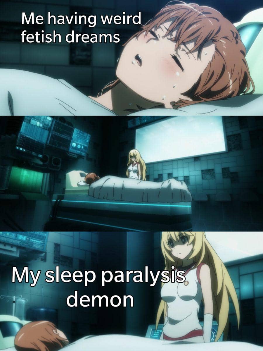 meme anime tentang ketindihan