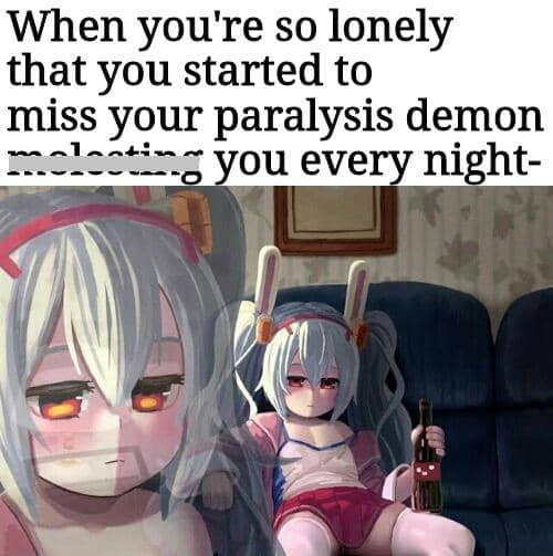 meme anime tentang ketindihan