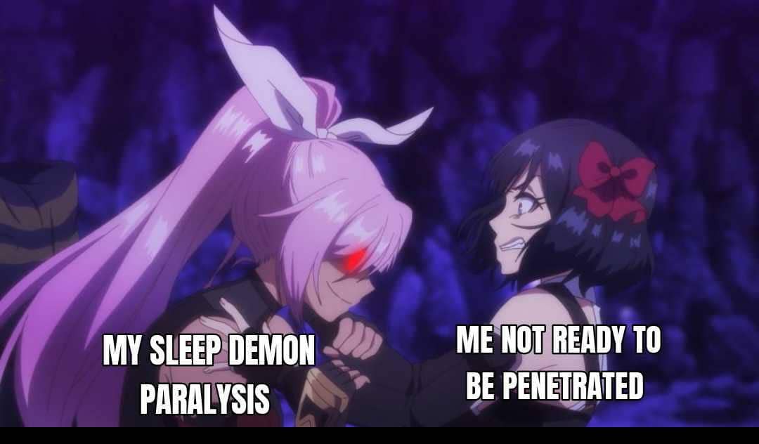 meme anime tentang ketindihan